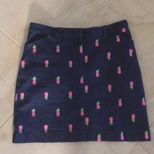 Lilly Pulitzer size 12 denim pineapple skirt